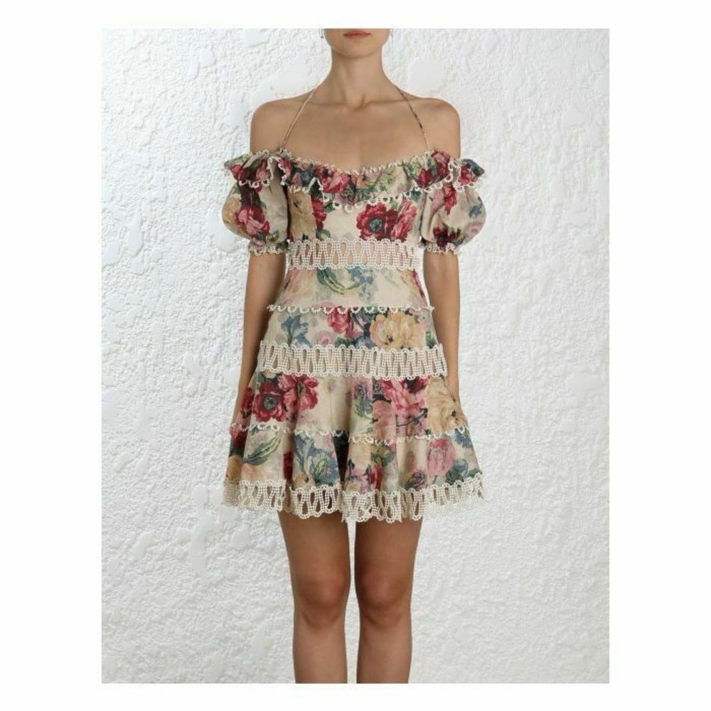 Zimmermann Melody Off-Shoulder Dress